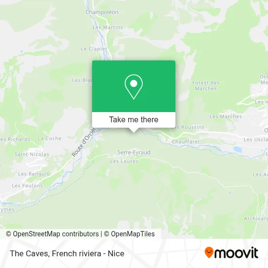 Les Grottes map