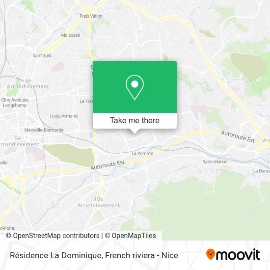 Résidence La Dominique map