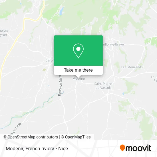 Modène map