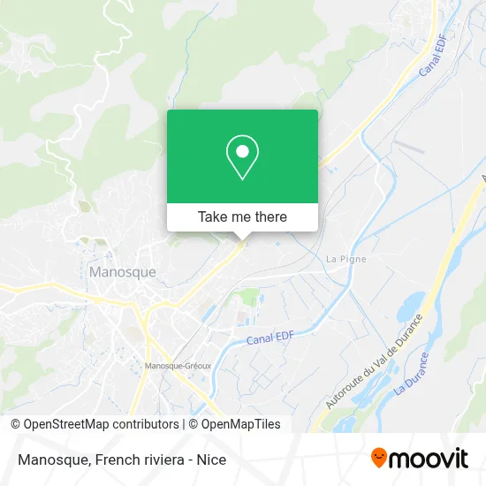 Manosque map