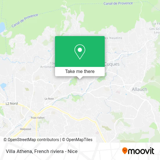 Villa Athena map
