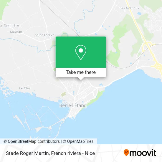 Stade Roger Martin map