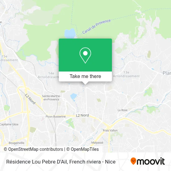 Résidence Lou Pebre D'Ail map