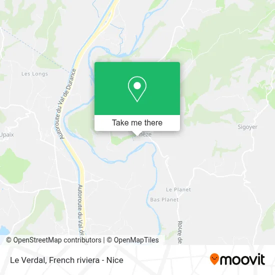 Le Verdal map