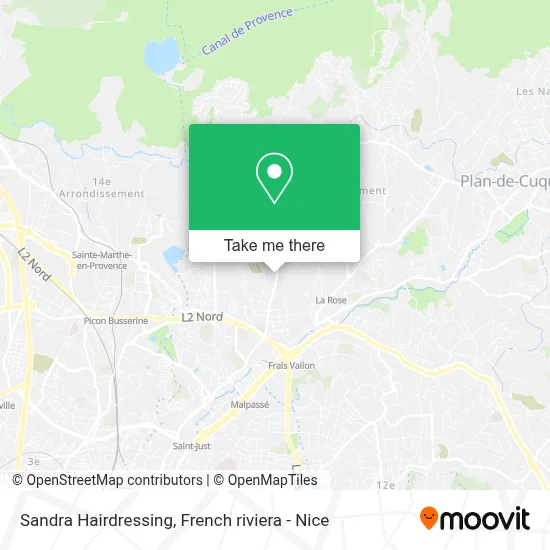 Sandra Coiffure map