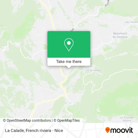La Calade map