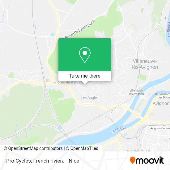 Pro Cycles map
