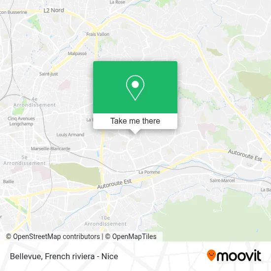 Bellevue map