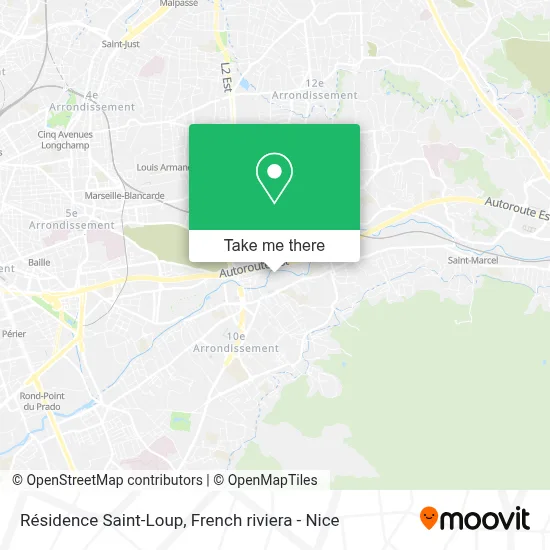 Résidence Saint-Loup map