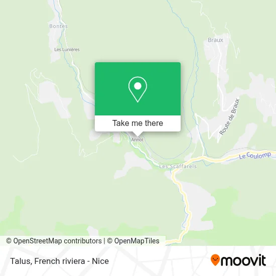 Talus map