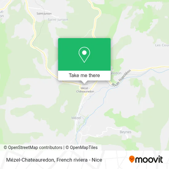 Mézel-Chateauredon map