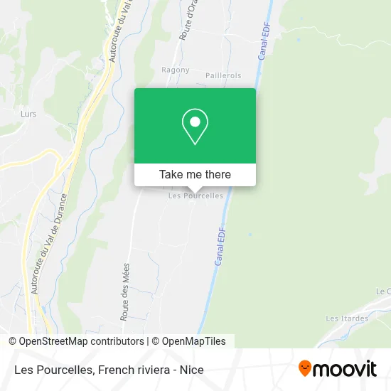 Les Pourcelles map