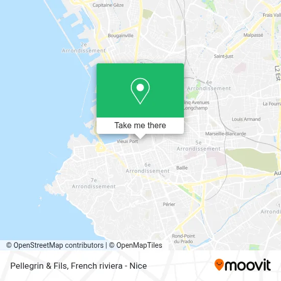 Pellegrin & Fils map