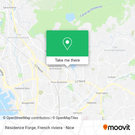 Résidence Forge map