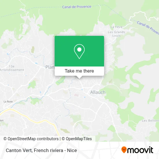 Canton Vert map
