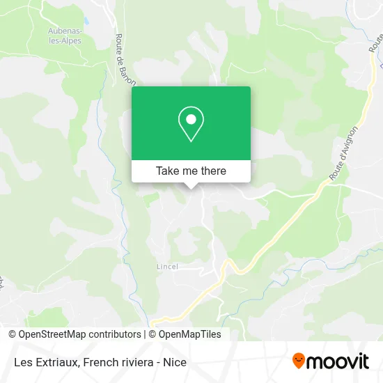 Les Extriaux map