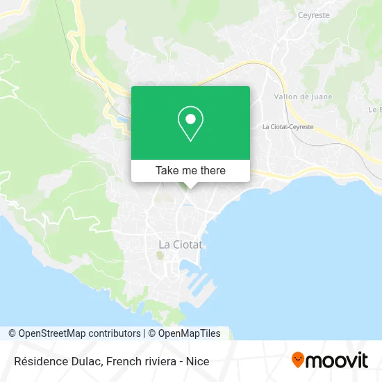 Résidence Dulac map