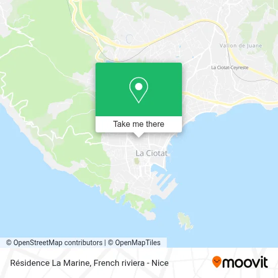 Résidence La Marine map