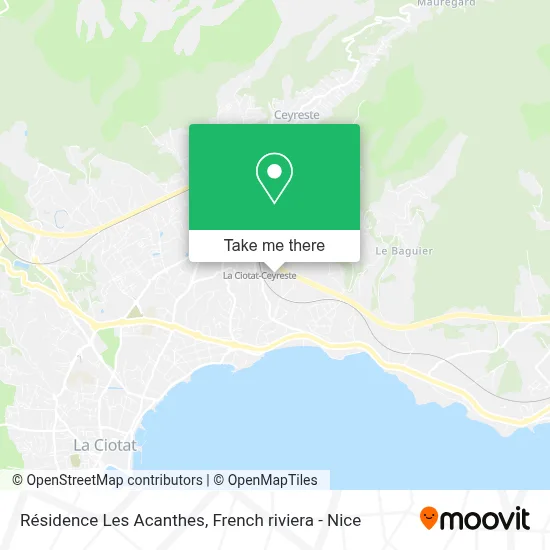 Résidence Les Acanthes map