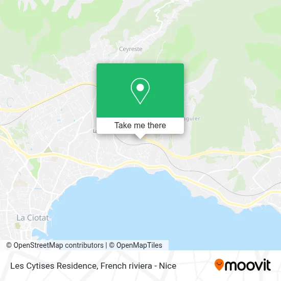 Résidence Les Cytises map