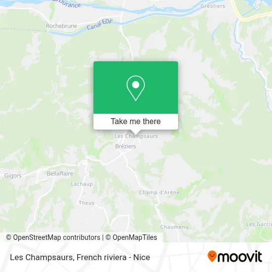 Les Champsaurs map