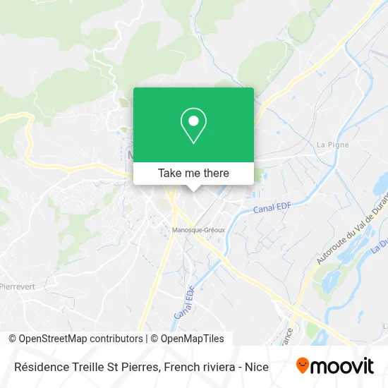Résidence Treille St Pierres map