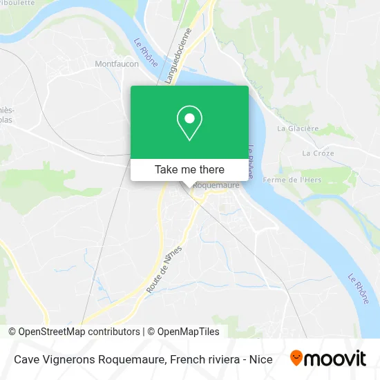 Cave Vignerons Roquemaure map