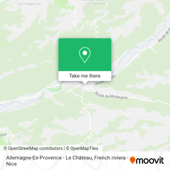 Allemagne-En-Provence - Le Château map