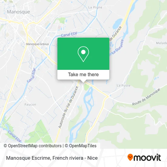 Manosque Escrime map