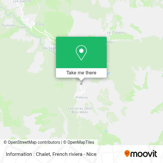 Information : Chalet map