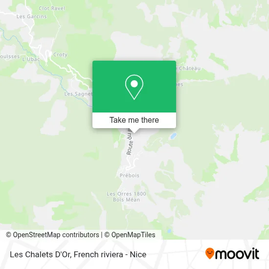 Les Chalets D'Or map
