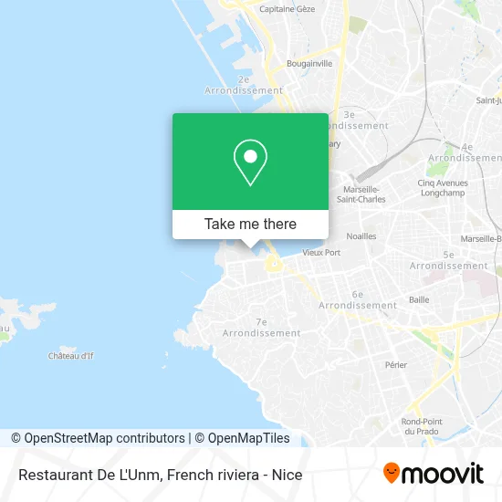 Restaurant De L'Unm map