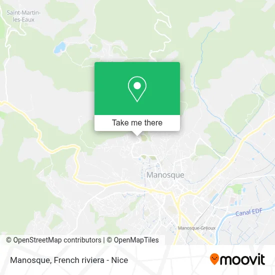 Manosque map