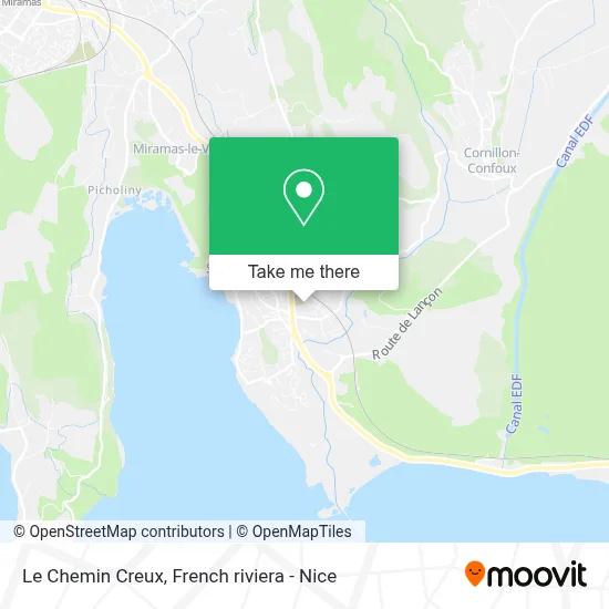 Le Chemin Creux map