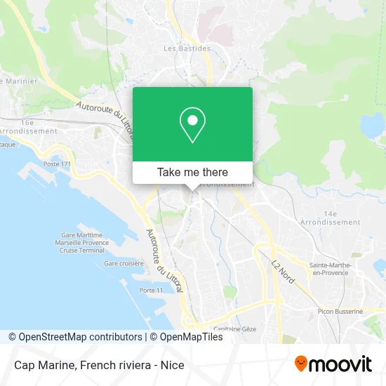 Cap Marine map