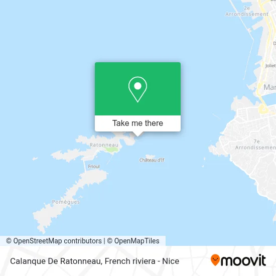 Calanque De Ratonneau map
