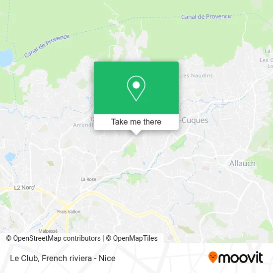 Le Club map