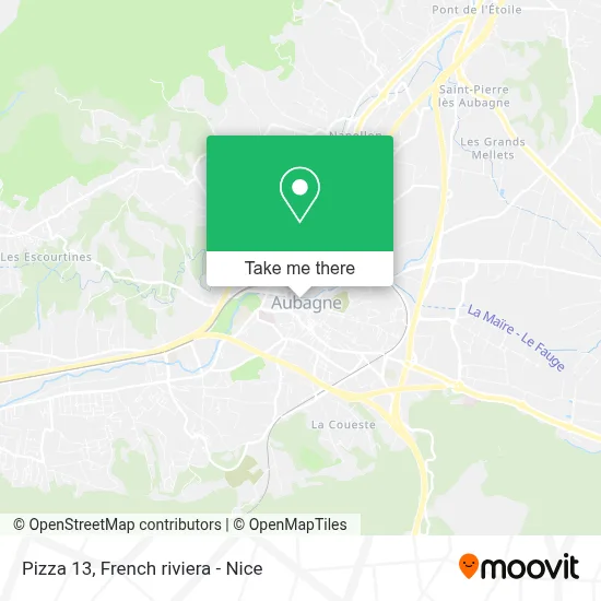 Pizza 13 map