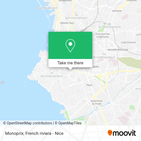 Mapa Monoprix