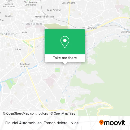 Claudel Automobiles map