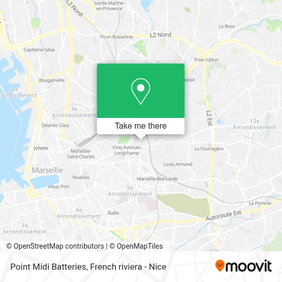 Point Midi Batteries map