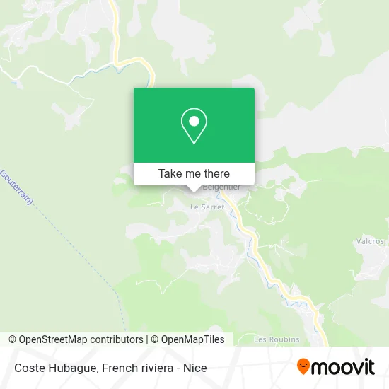 Coste Hubague map