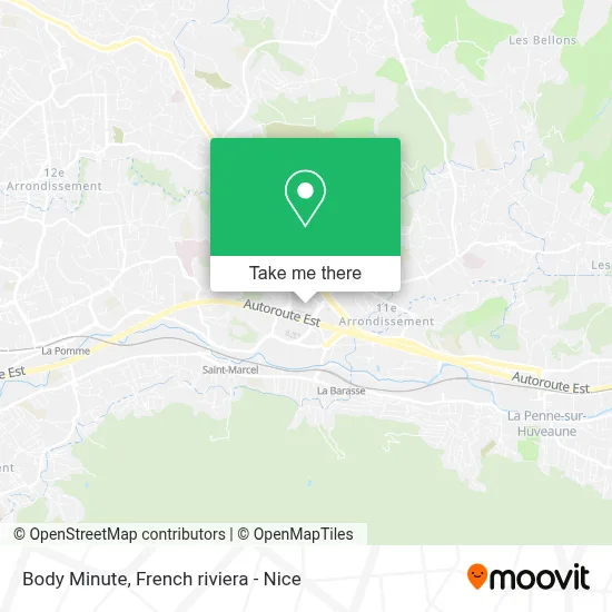Body Minute map