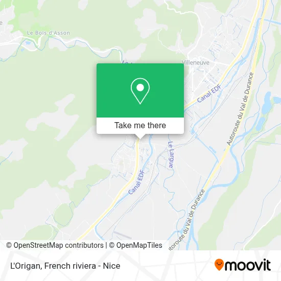 L'Origan map