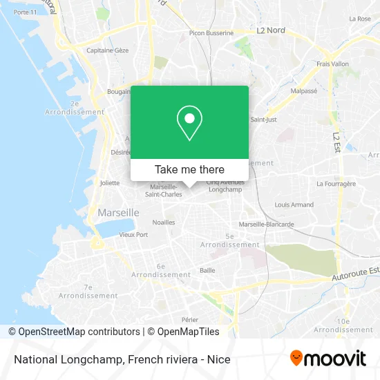 National Longchamp map