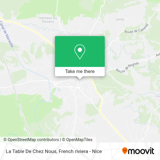 La Table De Chez Nous map