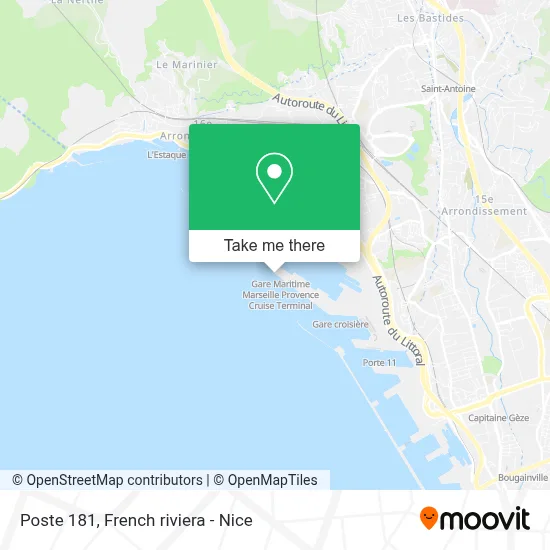 Poste 181 map