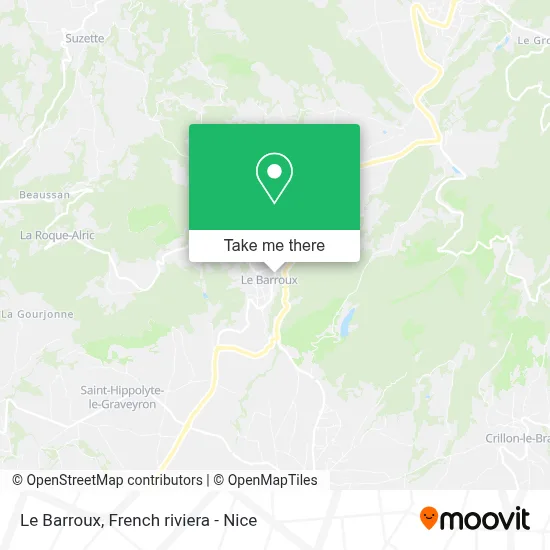 Le Barroux map