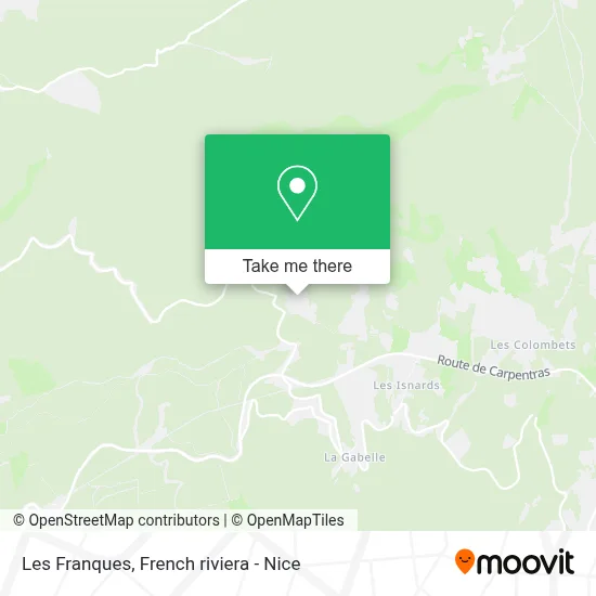 Les Franques map