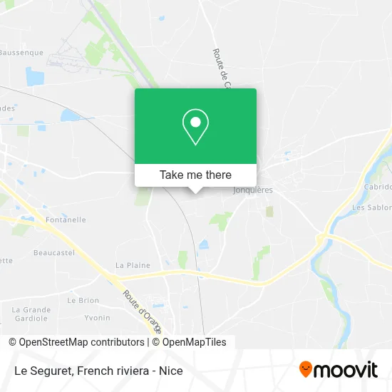 Le Seguret map